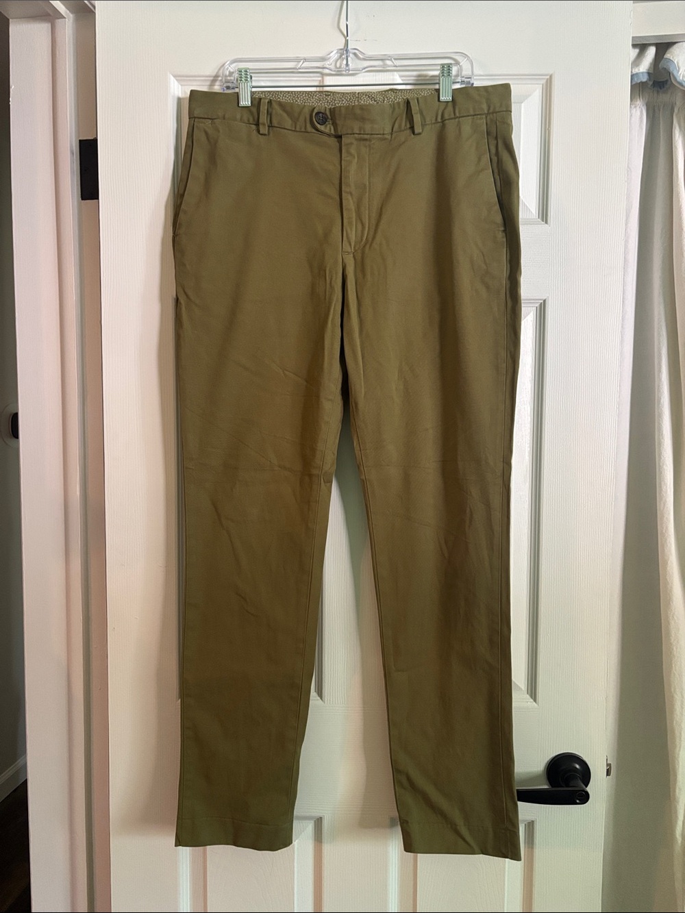 Bonobos Men's Olive Green Straight Fit Pants